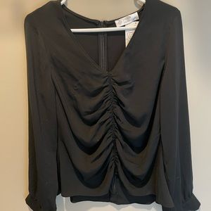 Black Cinched Blouse ✨NWT✨